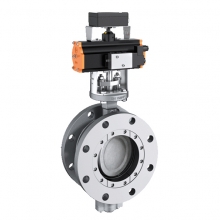 Double flange butterfly valve