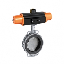 Pneumatic stainless steel butterfly valve