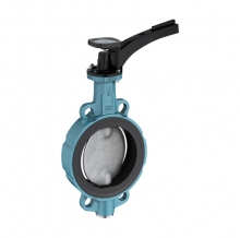 Alloy handle pair clip butterfly valve